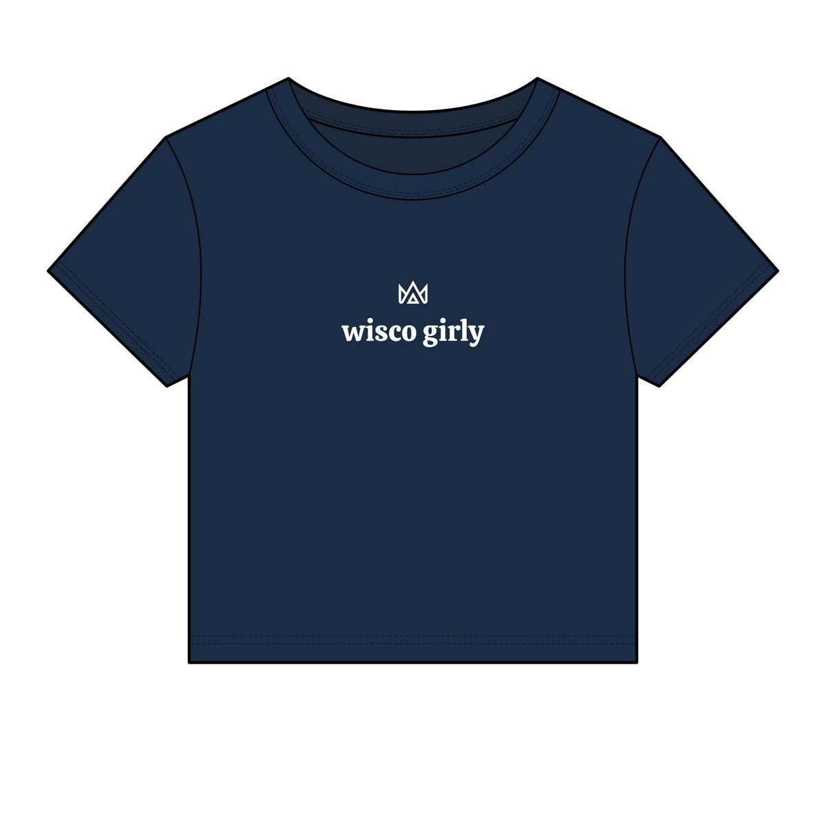 wisco girly Women's Micro Rib Baby Tee
