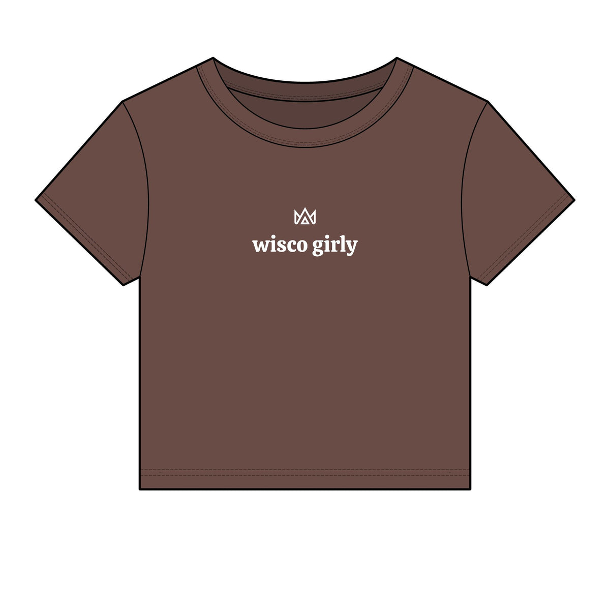 wisco girly Women's Micro Rib Baby Tee