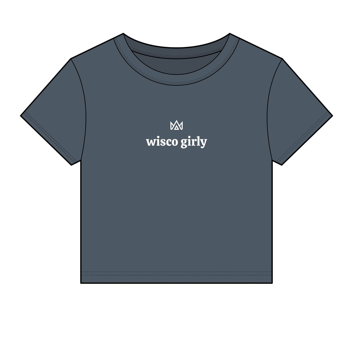 wisco girly Women's Micro Rib Baby Tee