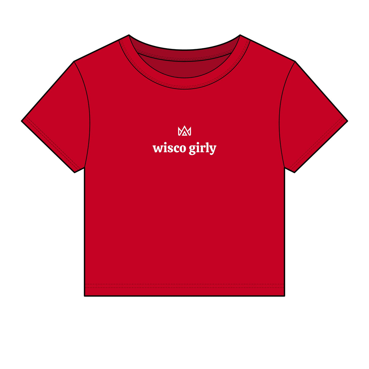 wisco girly Women's Micro Rib Baby Tee