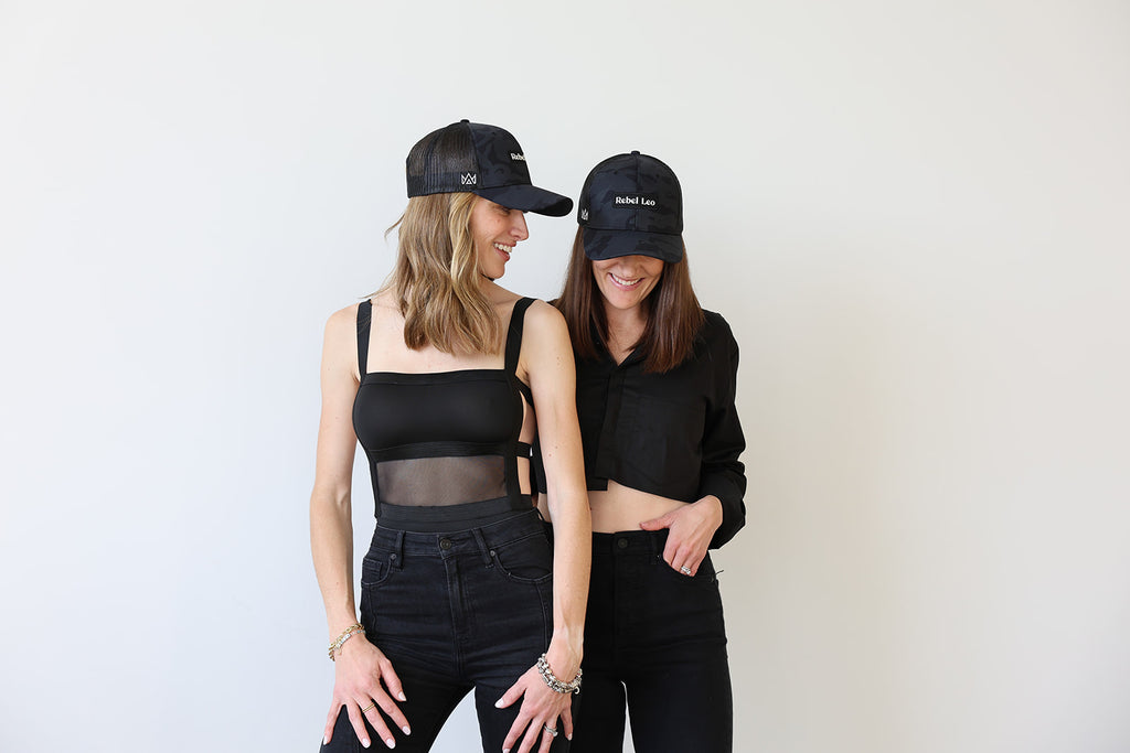 Rebel Leo Black Camo Hat