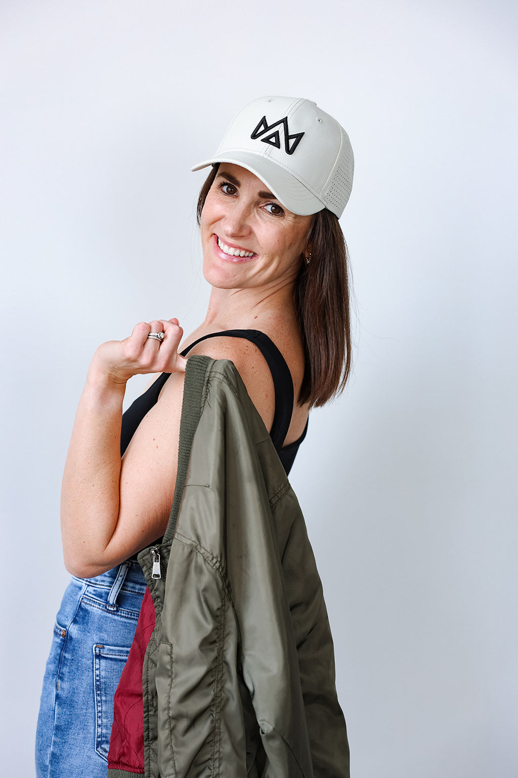 Stone and Black Rebel Leo logo hat