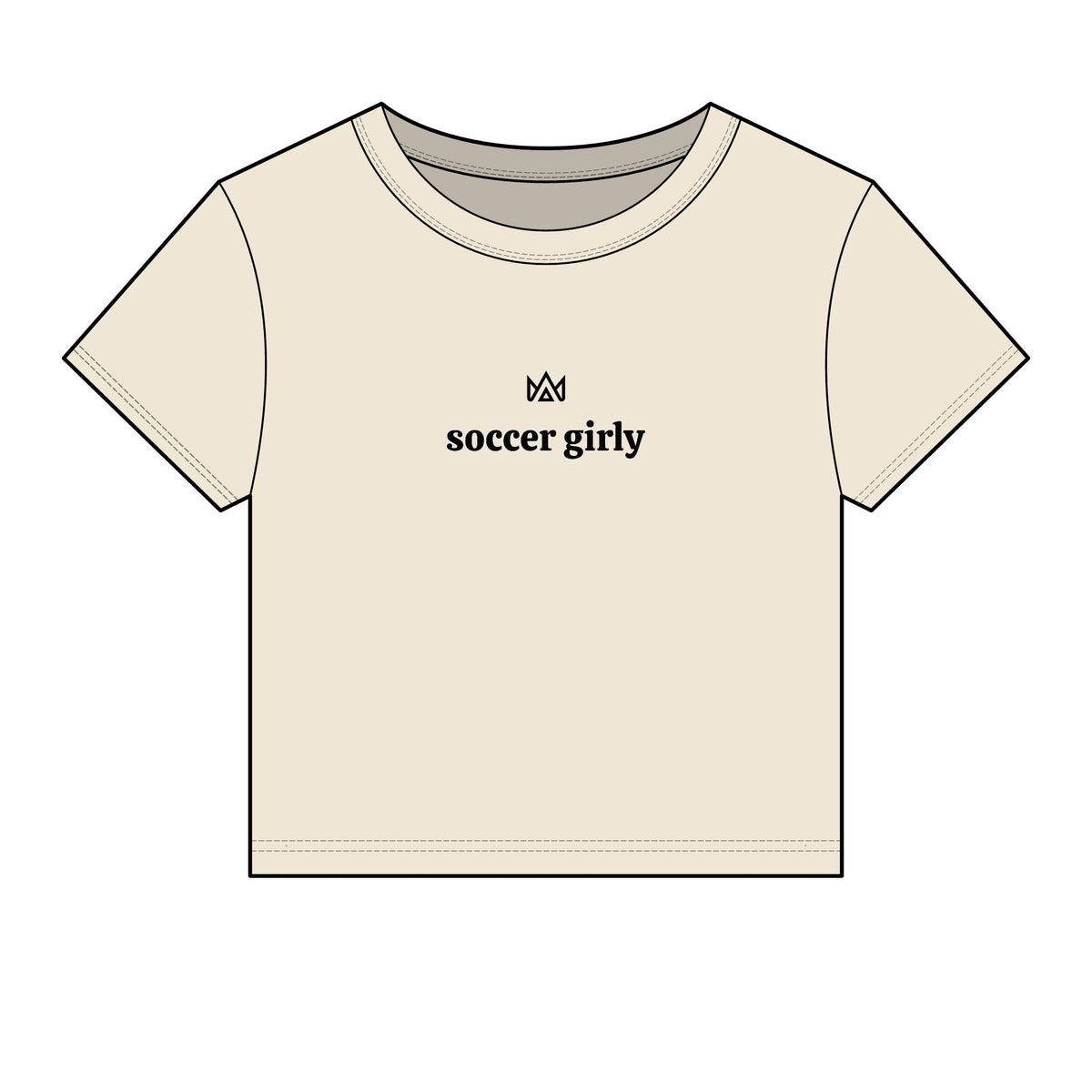 soccer girly Women's Micro Rib Baby Tee