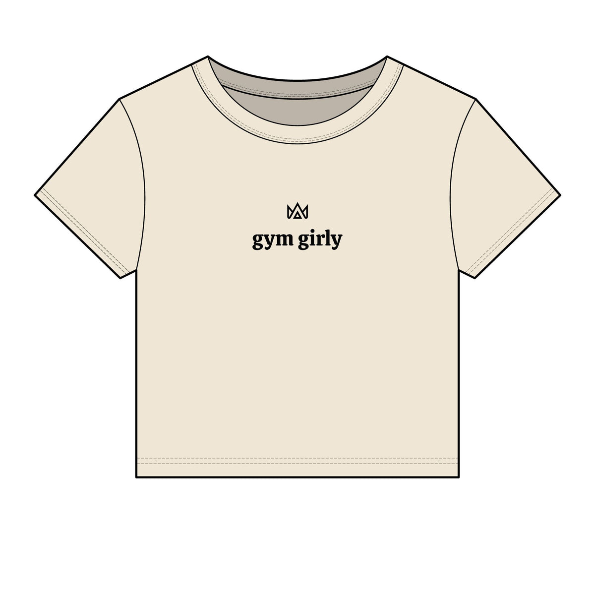 gym girly Women's Micro Rib Baby Tee