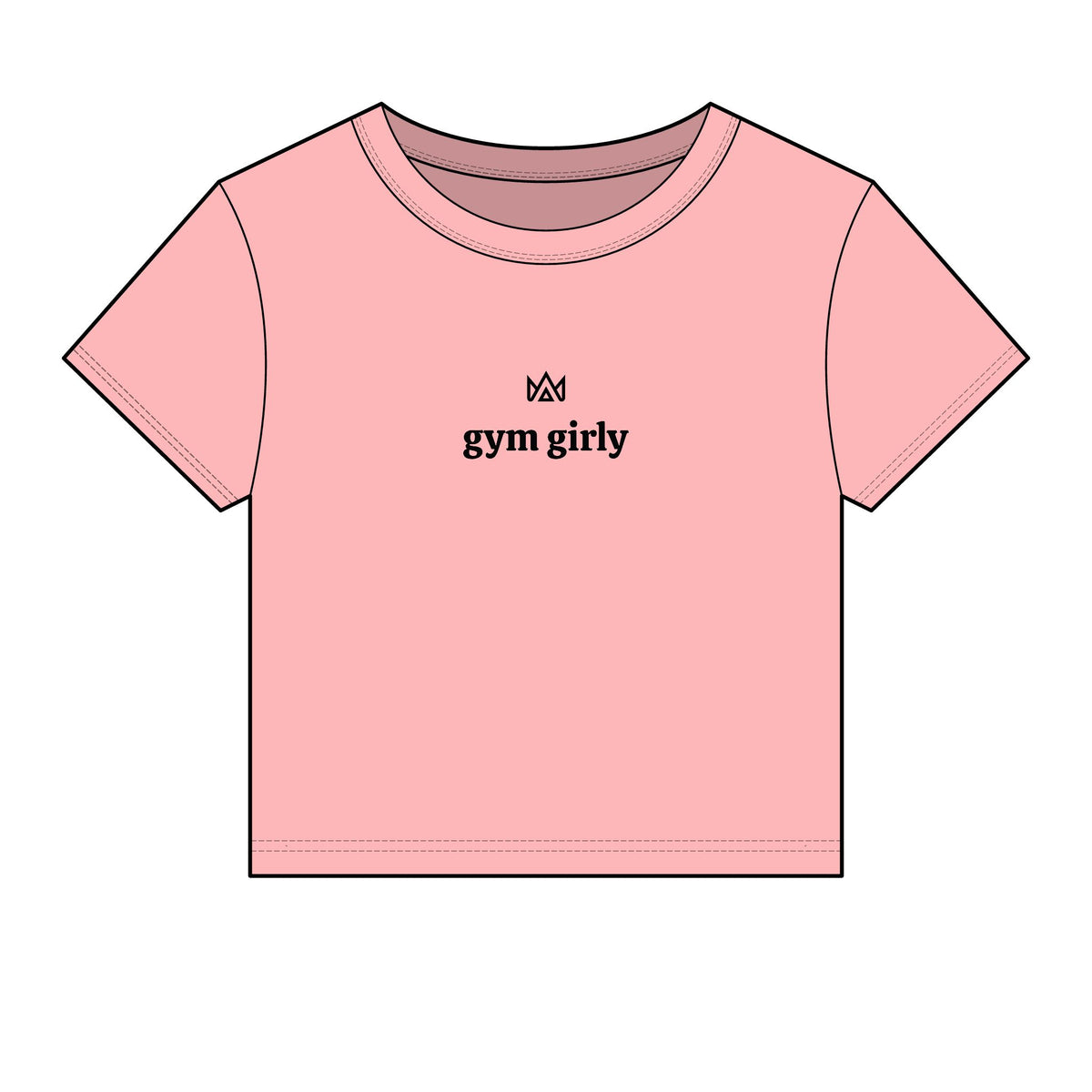 gym girly Women's Micro Rib Baby Tee
