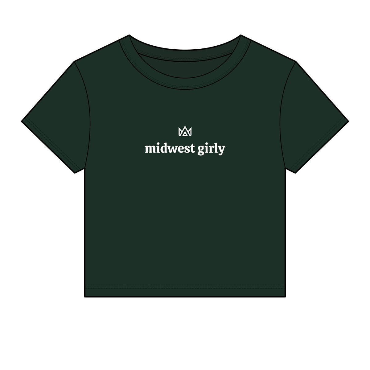 midwest girly Women's Micro Rib Baby Tee