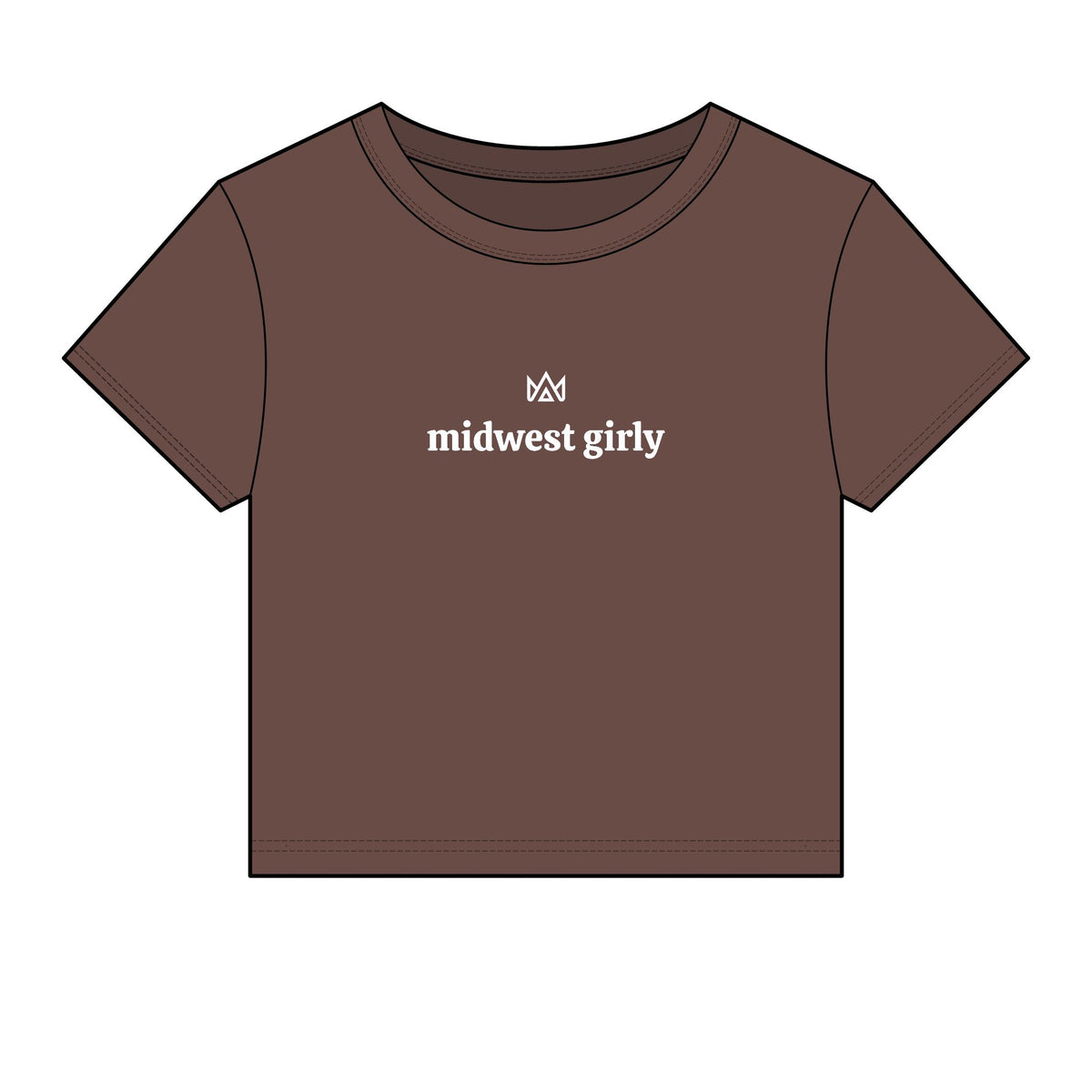 midwest girly Women's Micro Rib Baby Tee