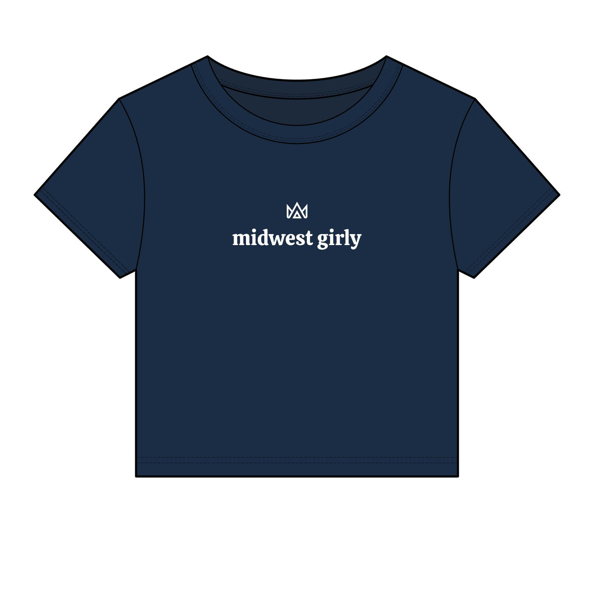 midwest girly Women's Micro Rib Baby Tee