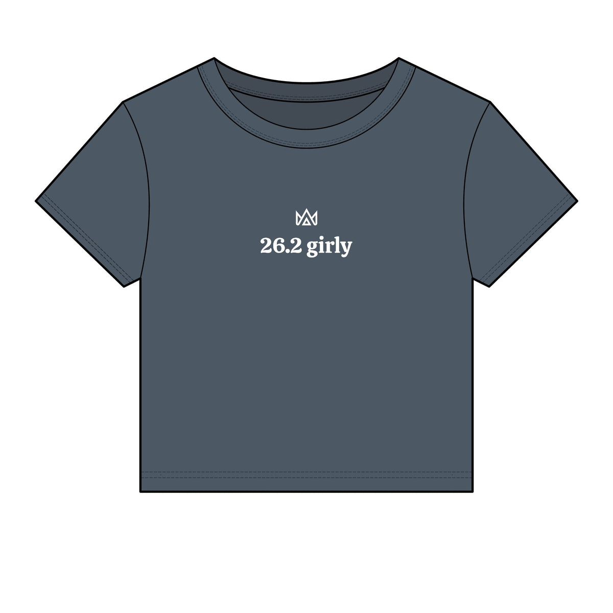 26.2 girly Women's Micro Rib Baby Tee