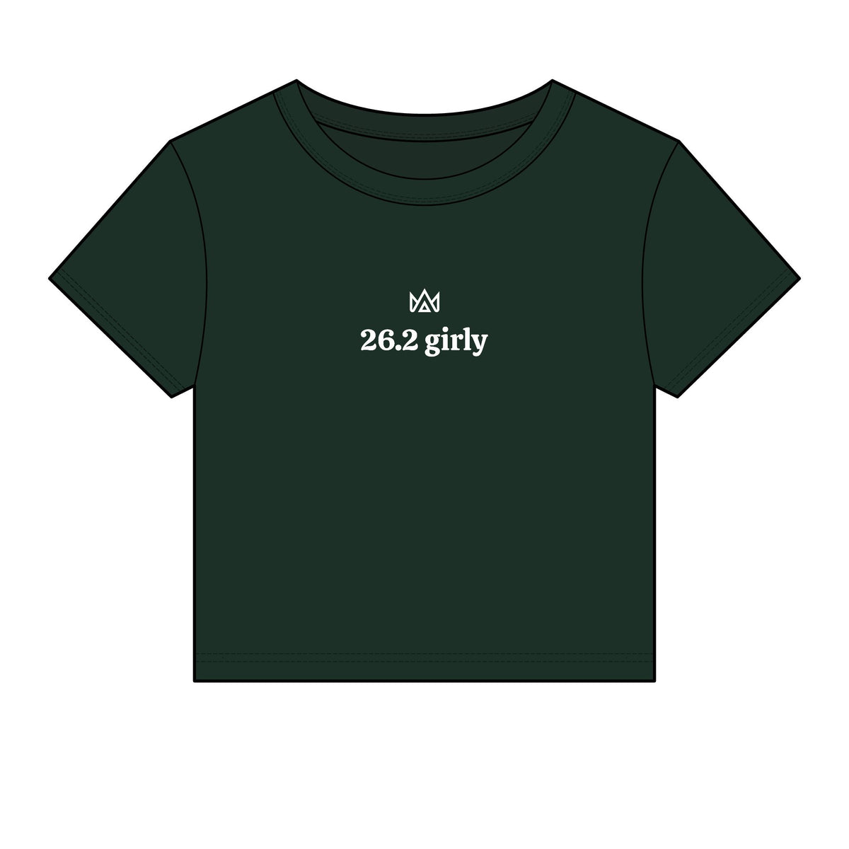 26.2 girly Women's Micro Rib Baby Tee