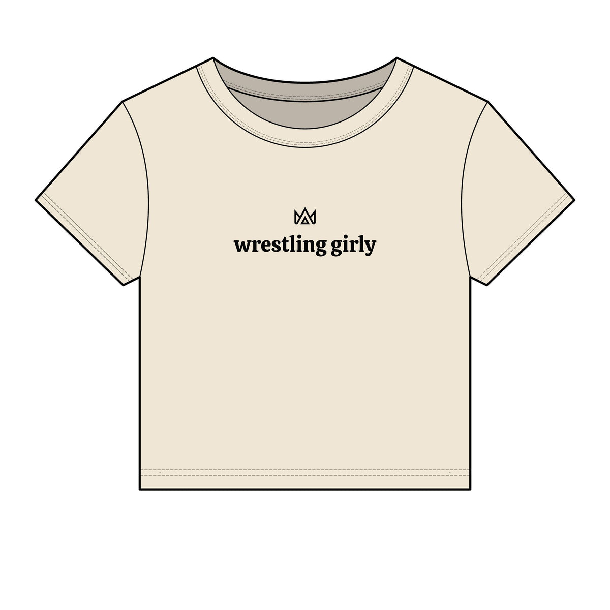 wrestling girly Women's Micro Rib Baby Tee