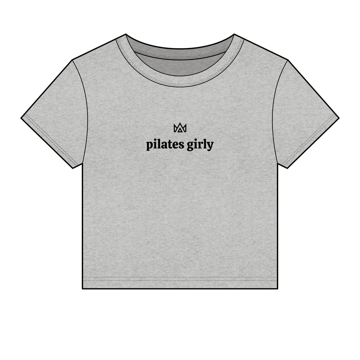 pilates girly Women's Micro Rib Baby Tee