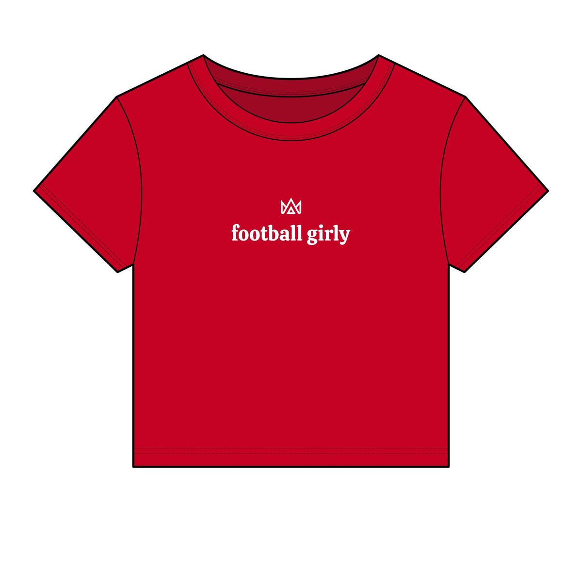 football girly Women's Micro Rib Baby Tee