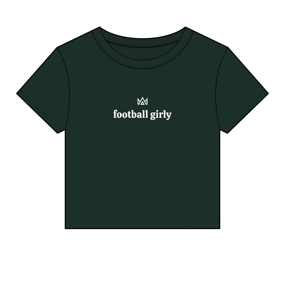 football girly Women's Micro Rib Baby Tee