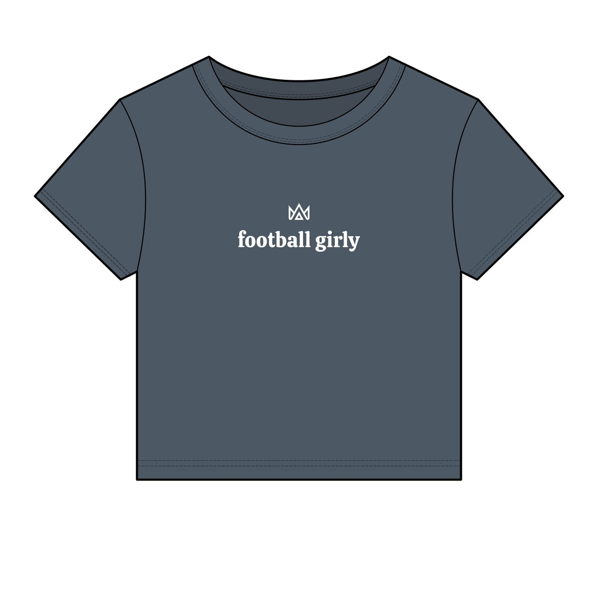 football girly Women's Micro Rib Baby Tee