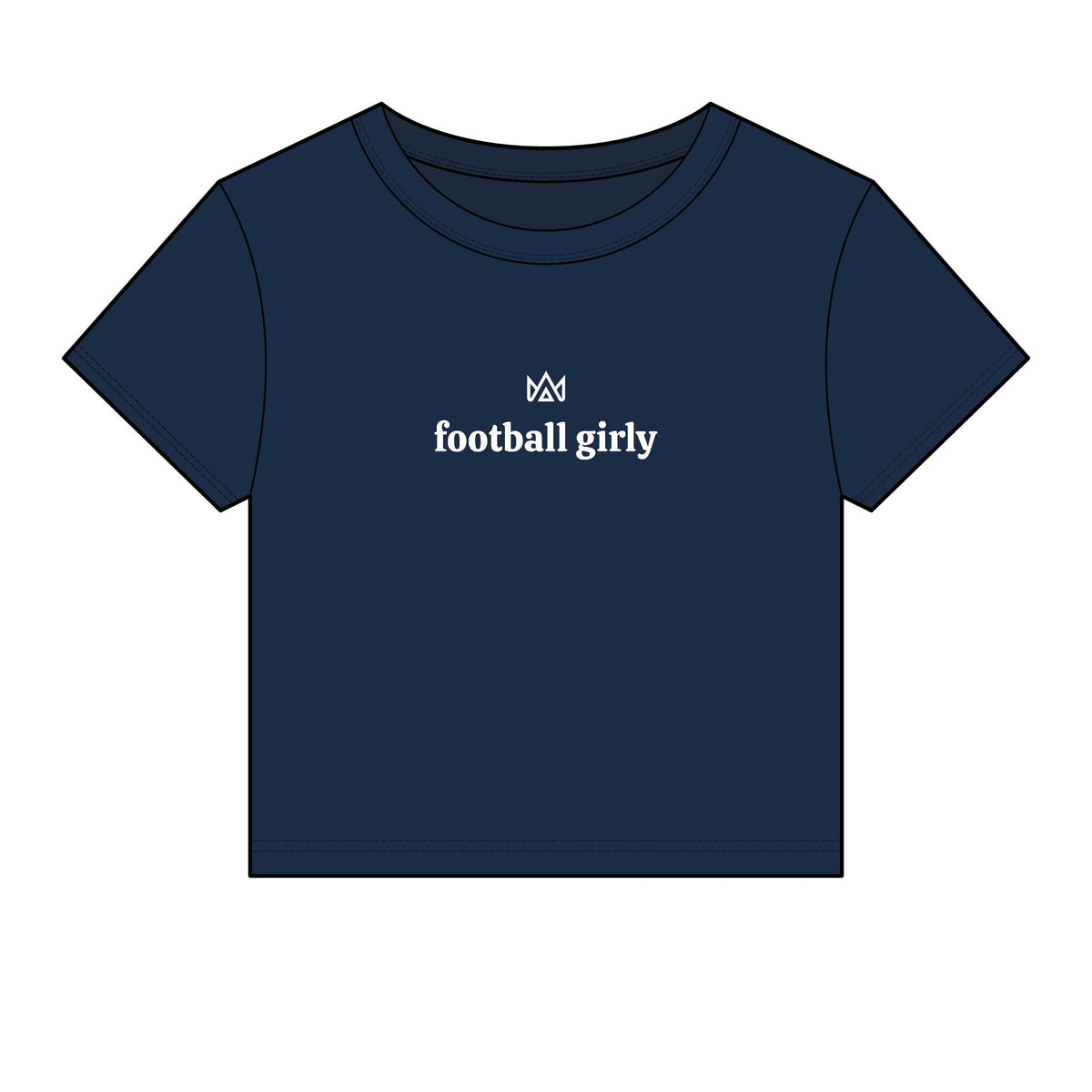 football girly Women's Micro Rib Baby Tee