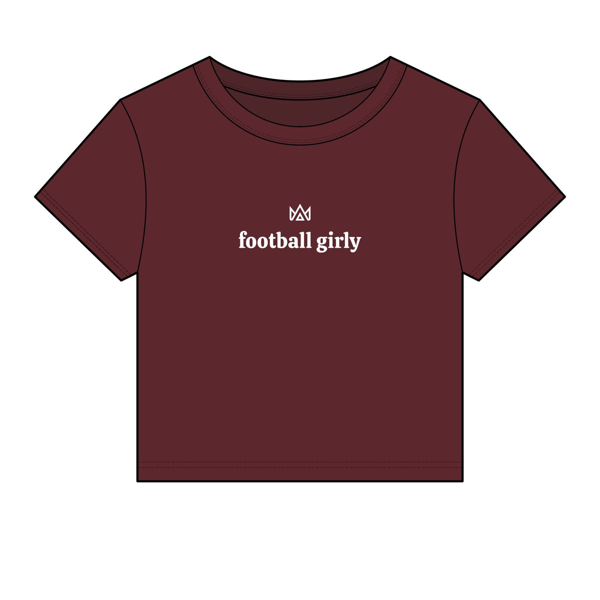 football girly Women's Micro Rib Baby Tee
