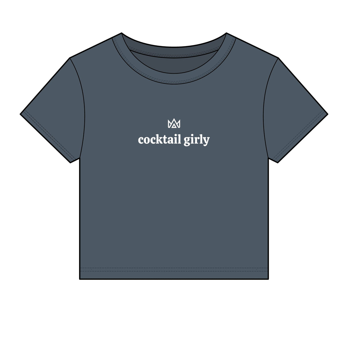 cocktail girly Women's Micro Rib Baby Tee
