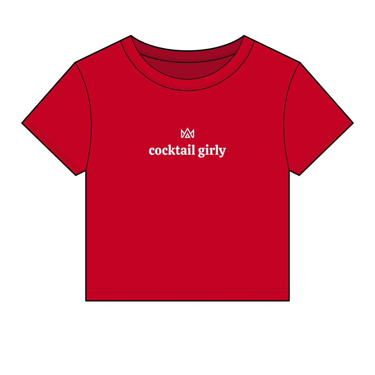 cocktail girly Women's Micro Rib Baby Tee