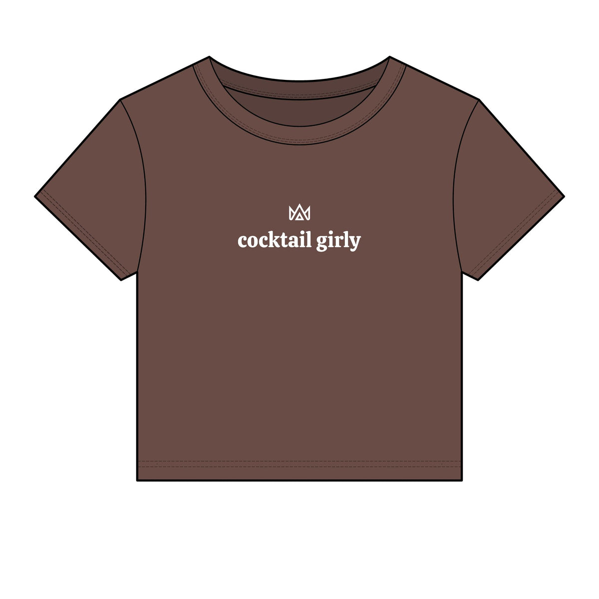 cocktail girly Women's Micro Rib Baby Tee