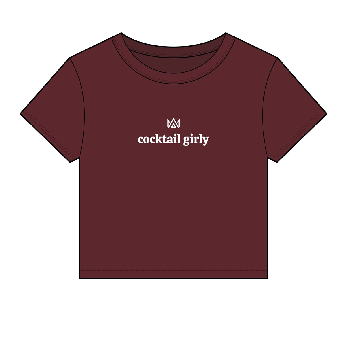 cocktail girly Women's Micro Rib Baby Tee