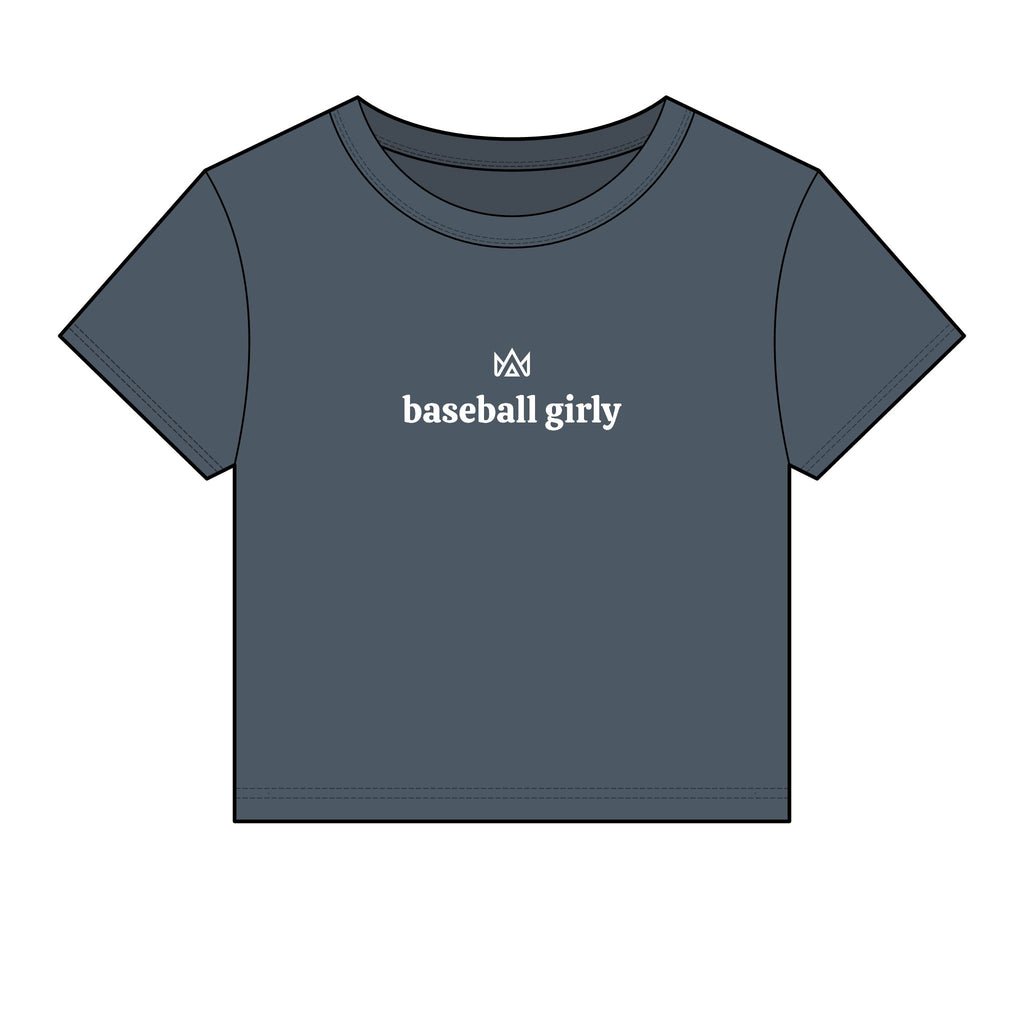 baseball girly Women's Micro Rib Baby Tee