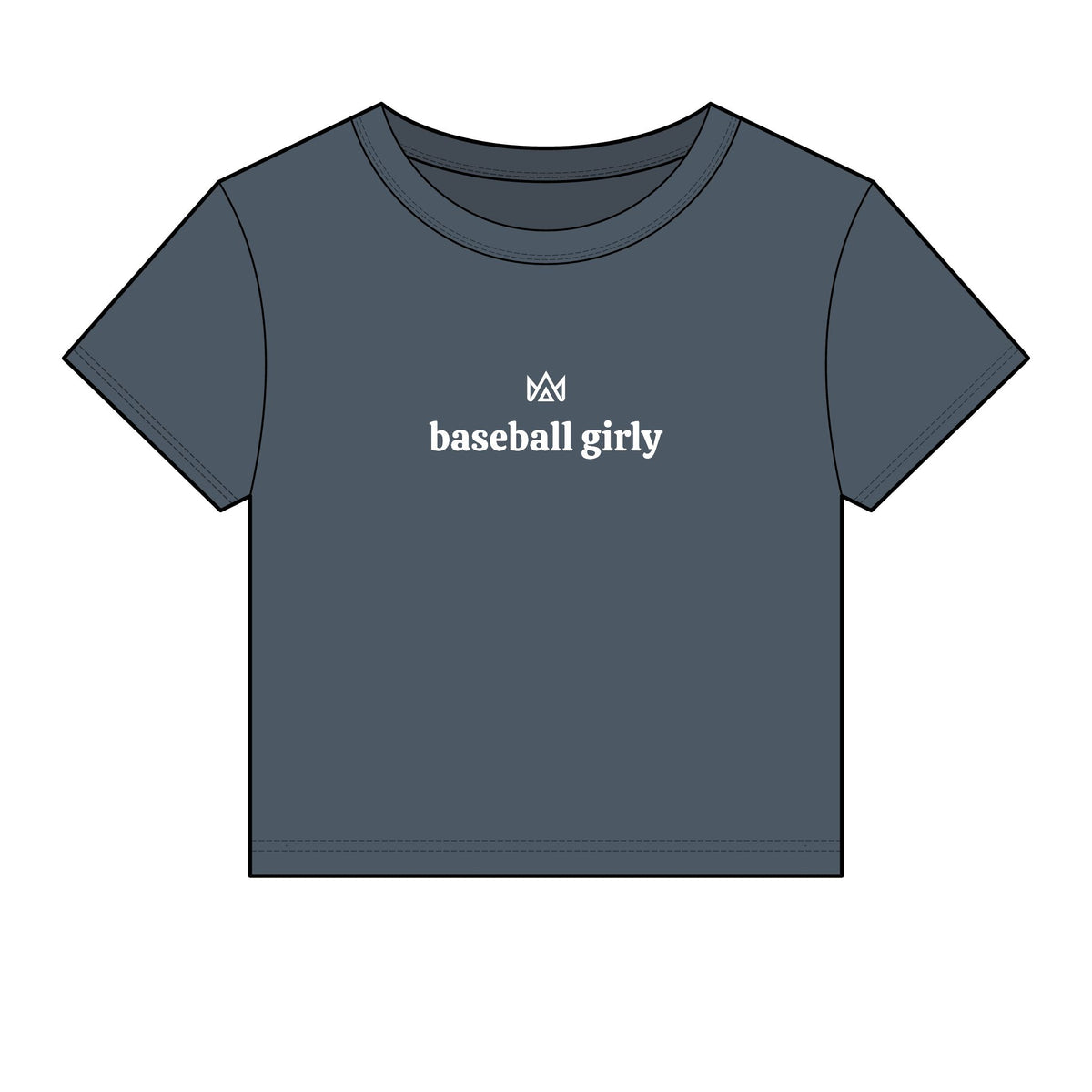 baseball girly Women's Micro Rib Baby Tee