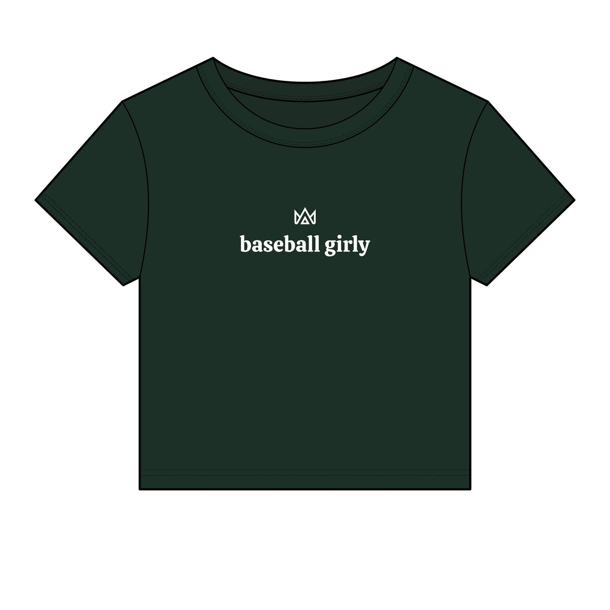 baseball girly Women's Micro Rib Baby Tee