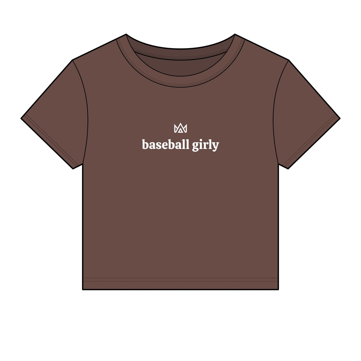 baseball girly Women's Micro Rib Baby Tee
