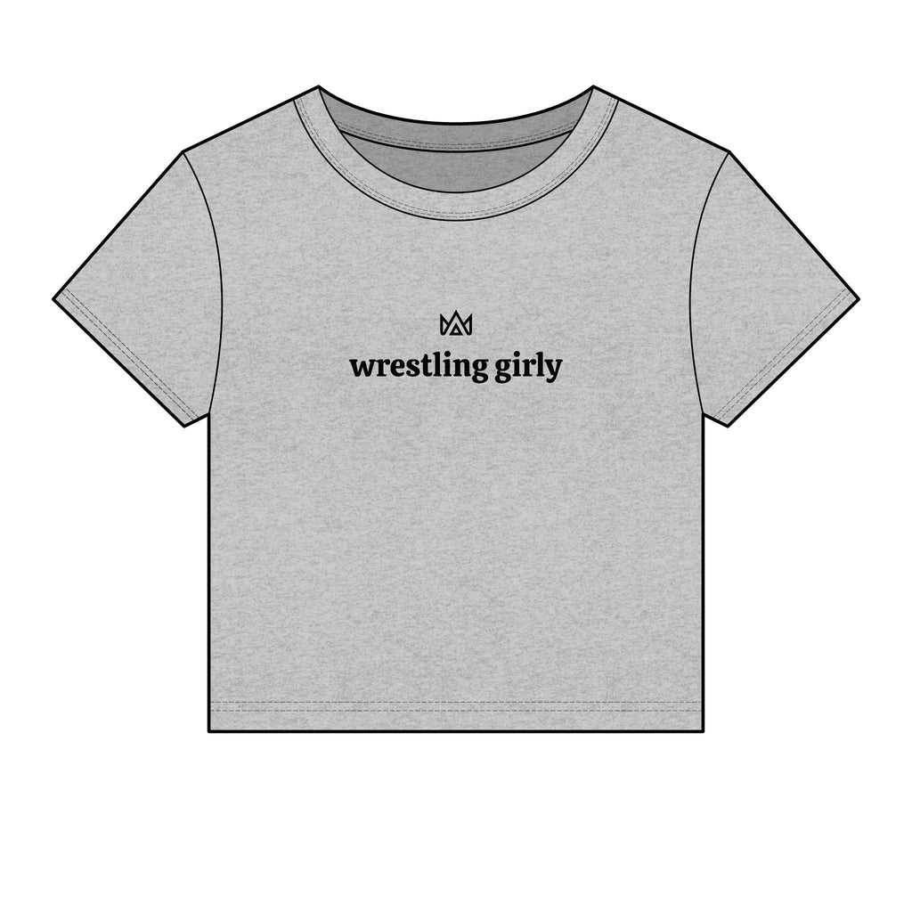 wrestling girly Women's Micro Rib Baby Tee