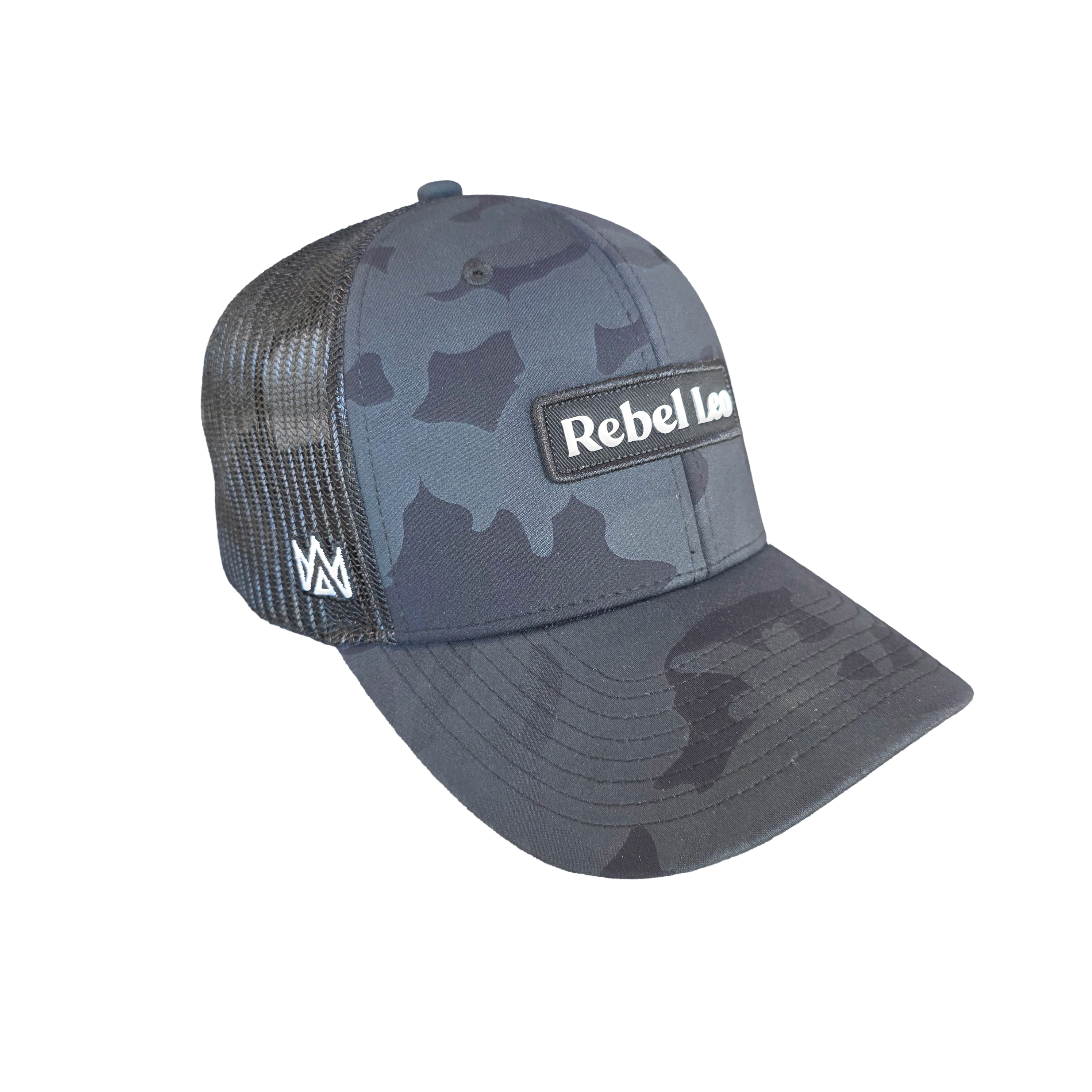 Rebel Leo Black Camo Hat